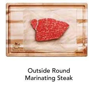 Outside Round Marinating Steak