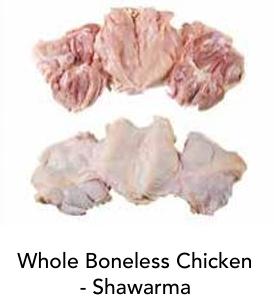 Whole Boneless Chicken Shawarma