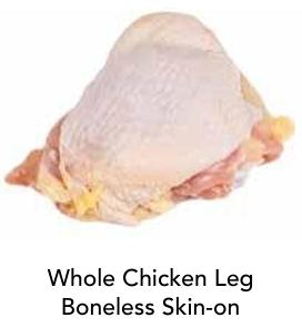 Whole Chicken Leg Boneless Skin-on